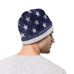 Grunge USA Flag Print Beanie