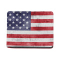 Grunge USA Flag Print Bifold Wallet