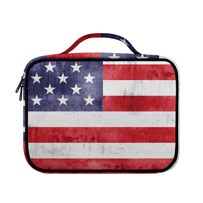 Grunge USA Flag Print Briefcase Bible Bag