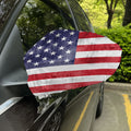 Grunge USA Flag Print Car Side Mirror Covers