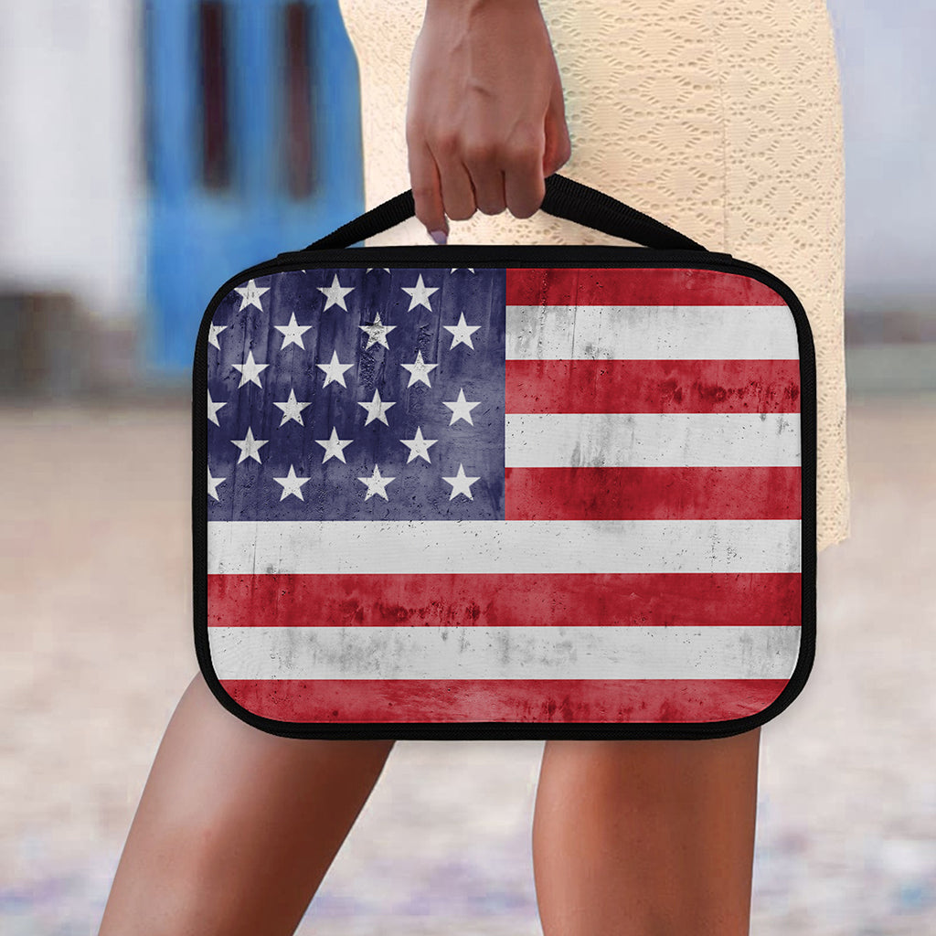 Grunge USA Flag Print Classic Bible Case