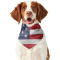 Grunge USA Flag Print Dog Bandana