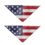 Grunge USA Flag Print Dog Bandana