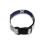 Grunge USA Flag Print Dog Collar