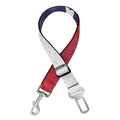 Grunge USA Flag Print Dog Seat Belt