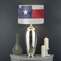 Grunge USA Flag Print Drum Lamp Shade