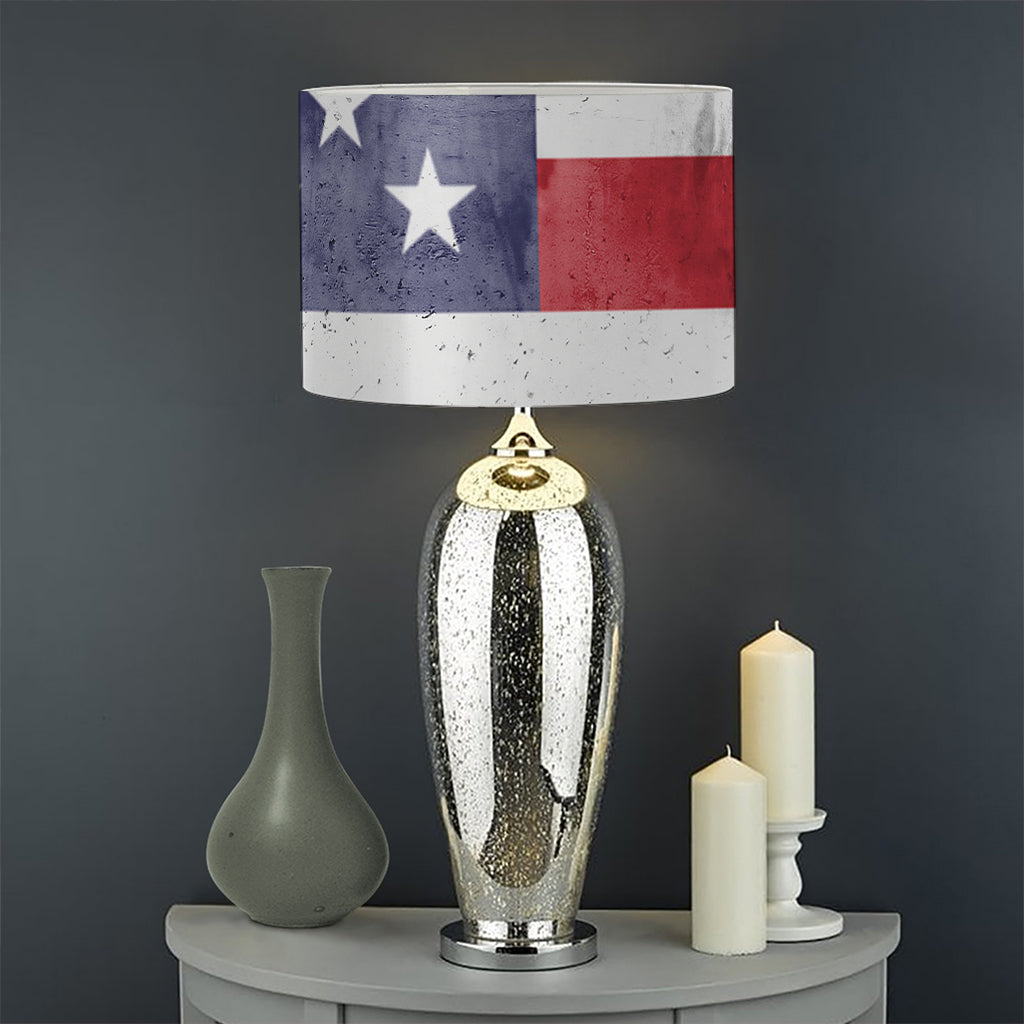 Grunge USA Flag Print Drum Lamp Shade