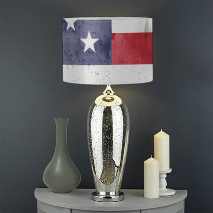 Grunge USA Flag Print Drum Lamp Shade