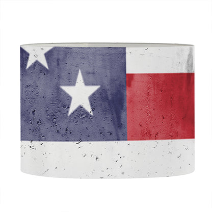 Grunge USA Flag Print Drum Lamp Shade
