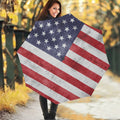 Grunge USA Flag Print Foldable Umbrella