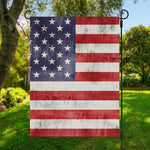 Grunge USA Flag Print Garden Flag