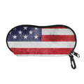 Grunge USA Flag Print Glasses Case
