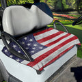 Grunge USA Flag Print Golf Cart Seat Cover