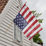Grunge USA Flag Print House Flag