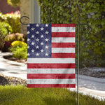 Grunge USA Flag Print House Flag