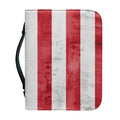 Grunge USA Flag Print Leather Bible Cover