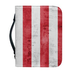 Grunge USA Flag Print Leather Bible Cover