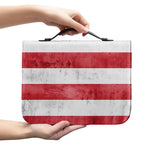Grunge USA Flag Print Leather Bible Cover