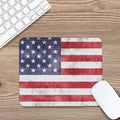Grunge USA Flag Print Mouse Pad