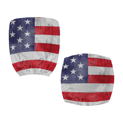 Grunge USA Flag Print Office Chair Cover