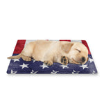 Grunge USA Flag Print Pet Cooling Mat Cover