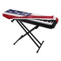 Grunge USA Flag Print Piano Keyboard Cover
