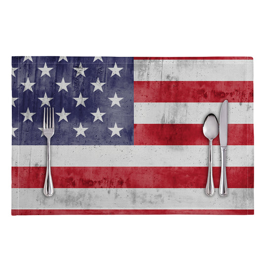 Grunge USA Flag Print Placemat