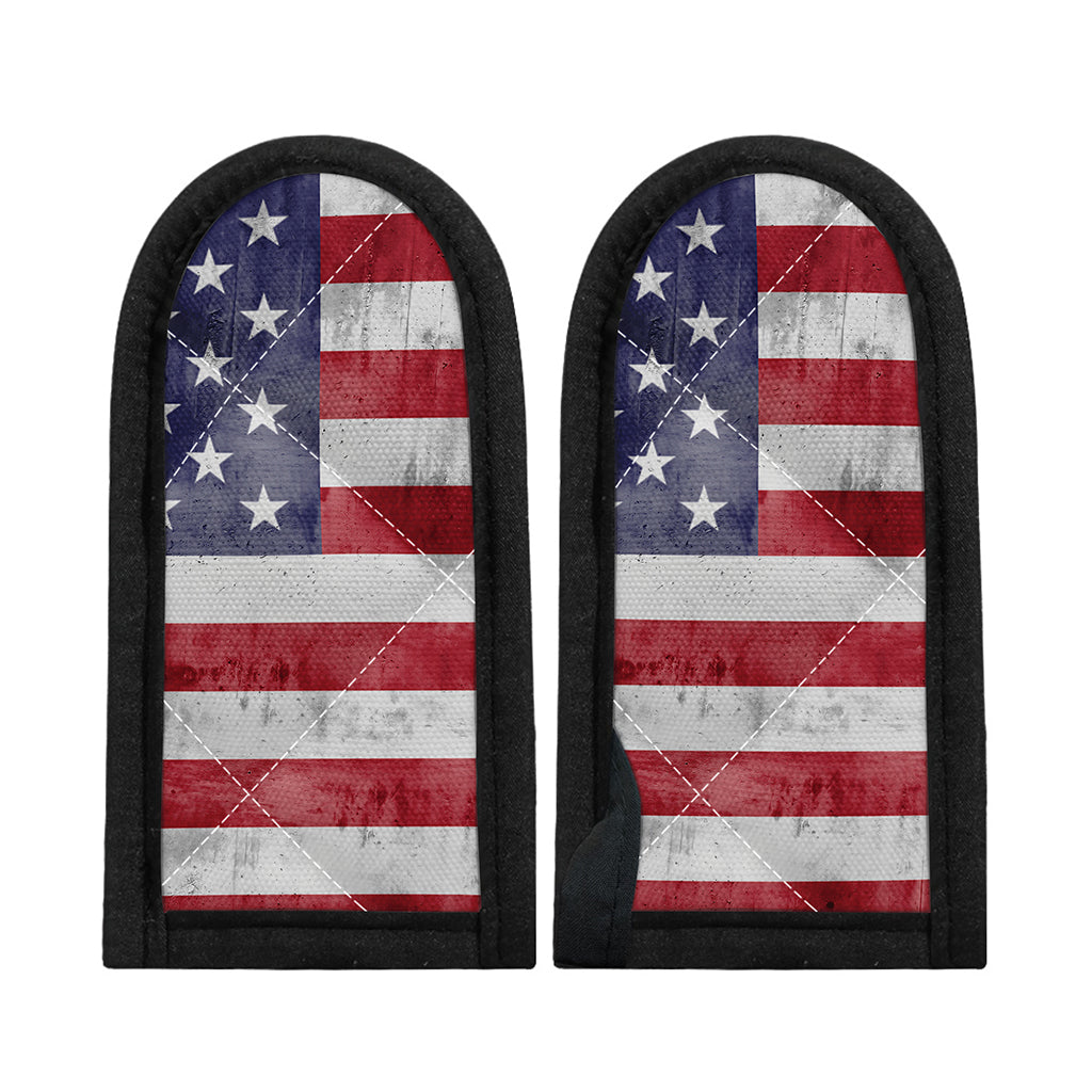 Grunge USA Flag Print Skillet Handle Cover