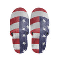 Grunge USA Flag Print Slippers