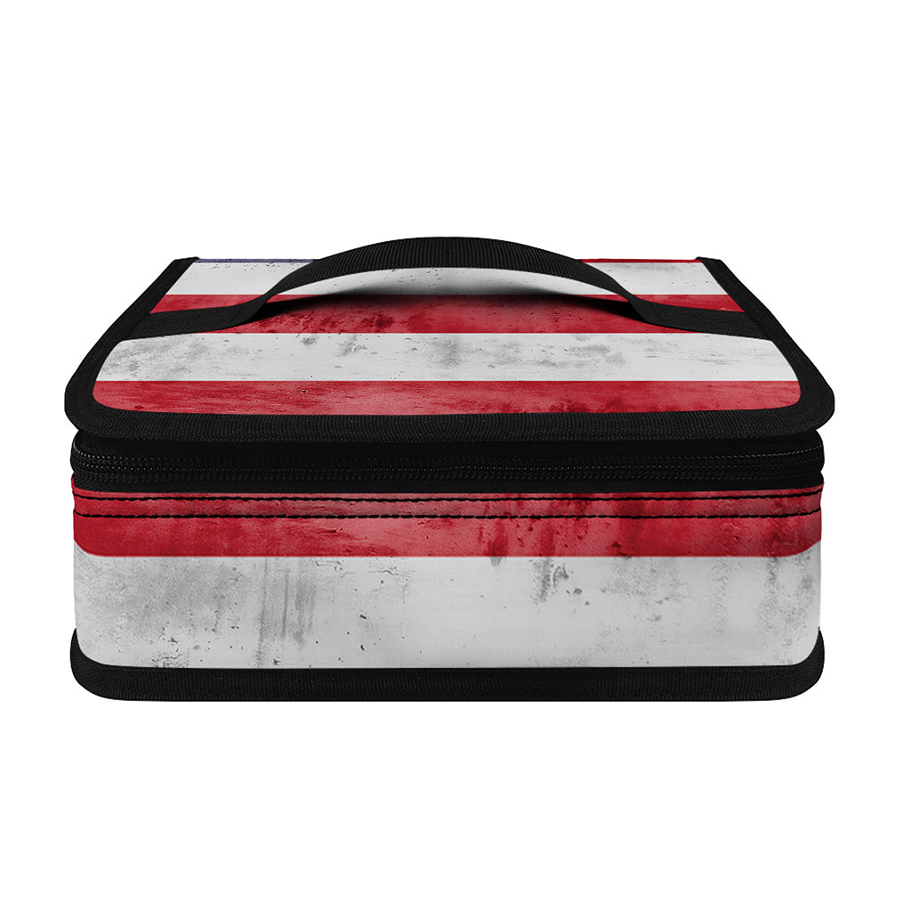 Grunge USA Flag Print Small Lunch Bag