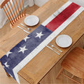 Grunge USA Flag Print Table Runner