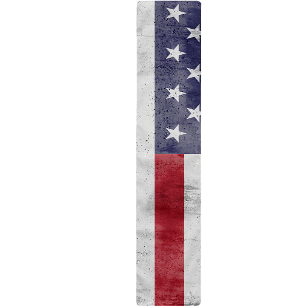 Grunge USA Flag Print Table Runner