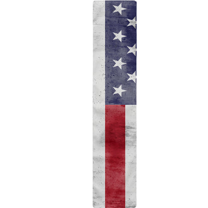 Grunge USA Flag Print Table Runner