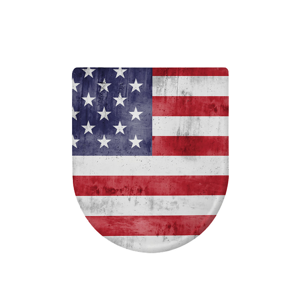 Grunge USA Flag Print Toilet Lid Cover