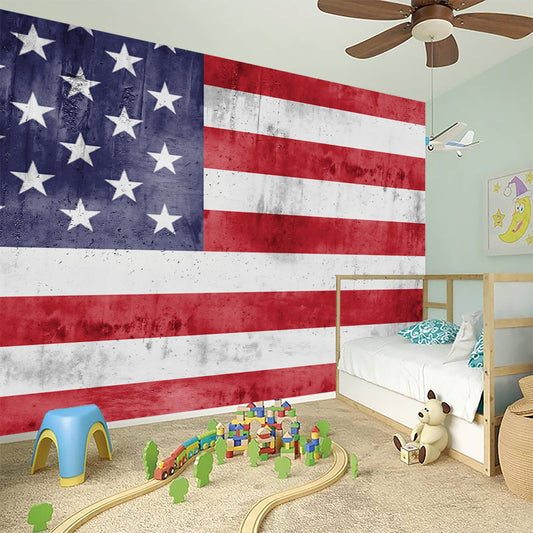 Grunge USA Flag Print Wall Sticker