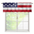Grunge USA Flag Print Window Valance