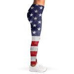 Grunge USA Flag Print Women's Leggings