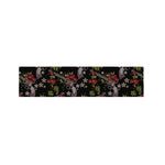 Guns And Flowers Pattern Print Bed Runner