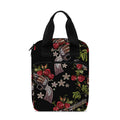 Guns And Flowers Pattern Print Bible Tote Bag