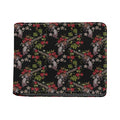 Guns And Flowers Pattern Print Bifold Wallet
