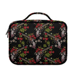 Guns And Flowers Pattern Print Briefcase Bible Bag