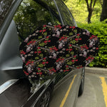 Guns And Flowers Pattern Print Car Side Mirror Covers