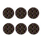 Guns And Flowers Pattern Print Coaster Set
