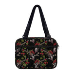 Guns And Flowers Pattern Print Double Strap Bible Bag