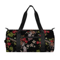 Guns And Flowers Pattern Print Gym Bag