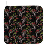Guns And Flowers Pattern Print Hand Towel