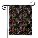 Guns And Flowers Pattern Print House Flag