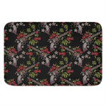 Guns And Flowers Pattern Print Indoor Door Mat