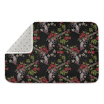 Guns And Flowers Pattern Print Indoor Door Mat