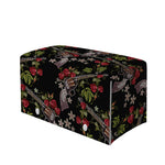 Guns And Flowers Pattern Print Leather Tissue Box Cover